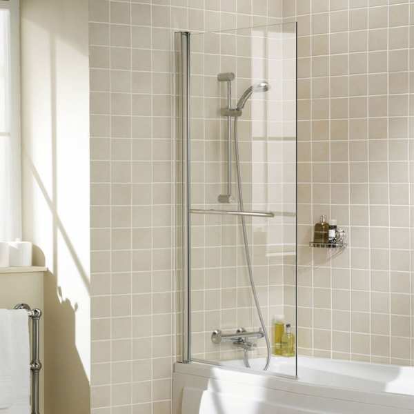 Lakes Square Bath Shower Screen 800mm