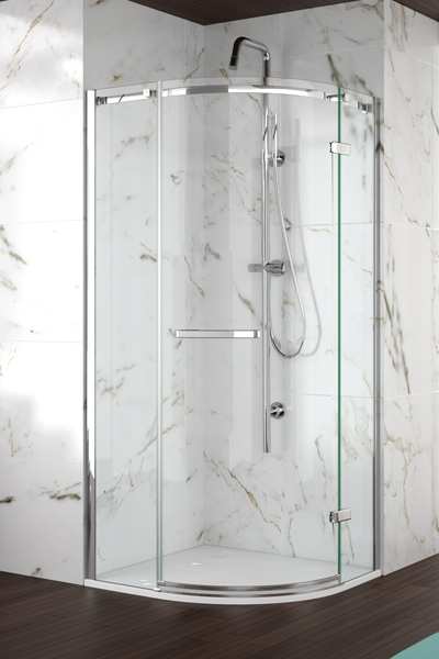 Merlyn Series 8 Frameless 1000 1 Door Hinged Quadrant Shower Enclosure