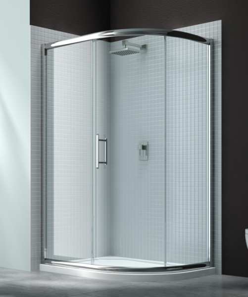 Merlyn 6 Series 900 x 760 1 Door Offset Quadrant Shower Enclosure