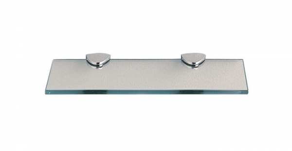 Miller Classic Glass Shelf 600mm Inc Chrome Brackets 291420