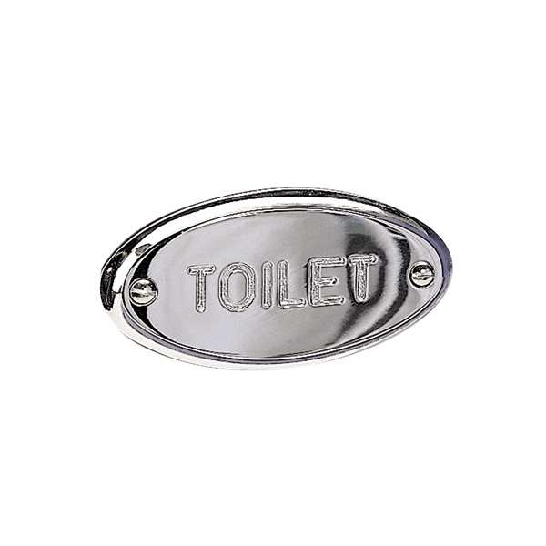 Miller Classic Toilet Sign Chrome 722C