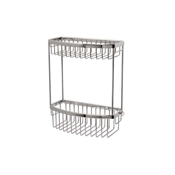 Miller Classic D Shaped Basket Two Tier Chrome 865C