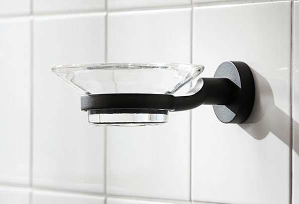 Miller Bond Soap Dish And Holder Black 8704B