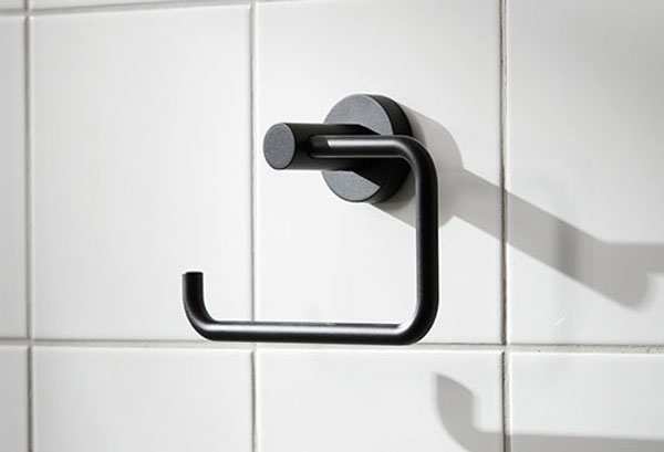 Miller Bond Toilet Roll Holder Black 8710B