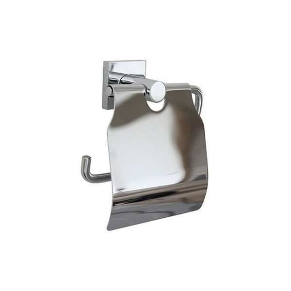 Miller Atlanta Chrome Toilet Roll Holder With Lid 8807C