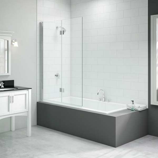 Merlyn Vivid Folding Hinged Two Panel Bath Screen DIBS0030