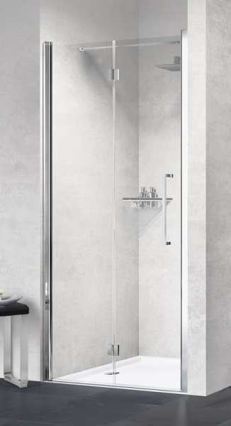 Novellini Young 1BS Bifold Shower Door 570 Left Hand Y21BS57S 1K