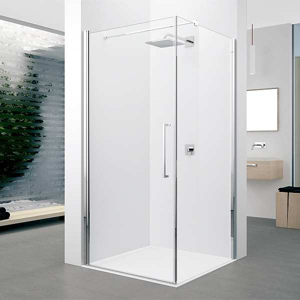 Novellini Young G+F Hinged Shower Door 760 Y2G74 1K