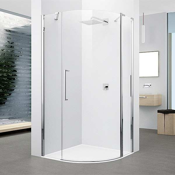 Novellini Young R1 Quadrant Solo Hinged and Inline Shower Panel 900 Y2R1A90 1K