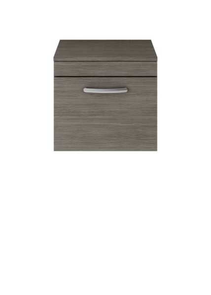 Nuie Athena Grey Avola Wall Hung 500mm Cabinet and Worktop ATH011W