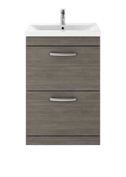 Nuie Athena Grey Avola Floor Standing 600mm Cabinet and Basin 2 ATH032B