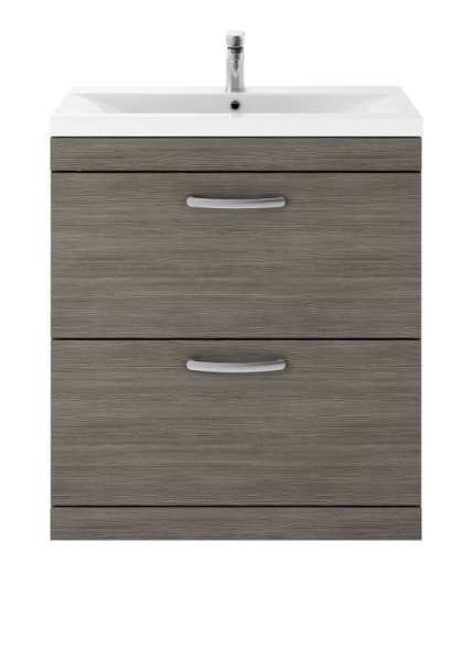 Nuie Athena Grey Avola Floor Standing 800mm Cabinet and Basin 2 ATH053B