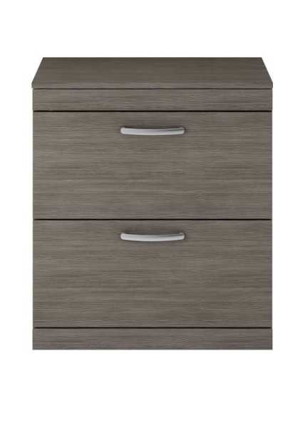 Nuie Athena Grey Avola Floor Standing 800mm Cabinet and Worktop ATH053W