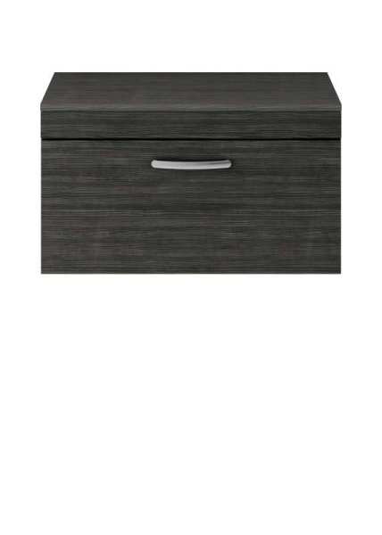Nuie Athena Hacienda Black Wall Hung 800mm Cabinet and Worktop ATH061W