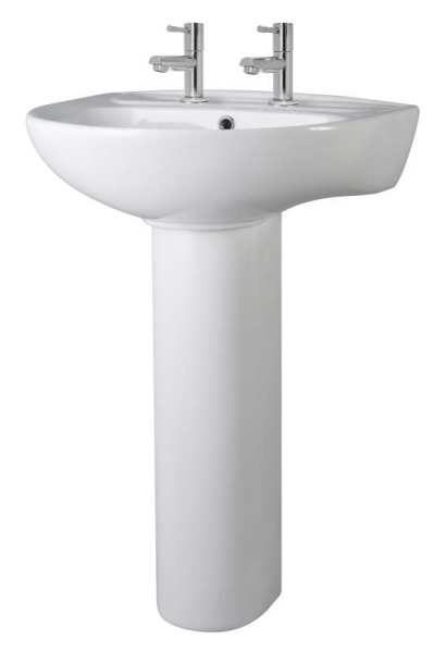 Nuie Melbourne 550mm Basin and Pedestal CML003