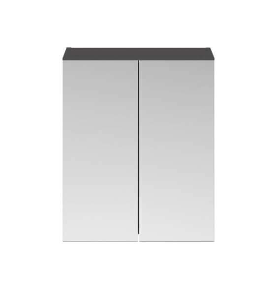 Nuie Athena Gloss Grey 600mm Mirror Unit (50&#47;50) MOC323