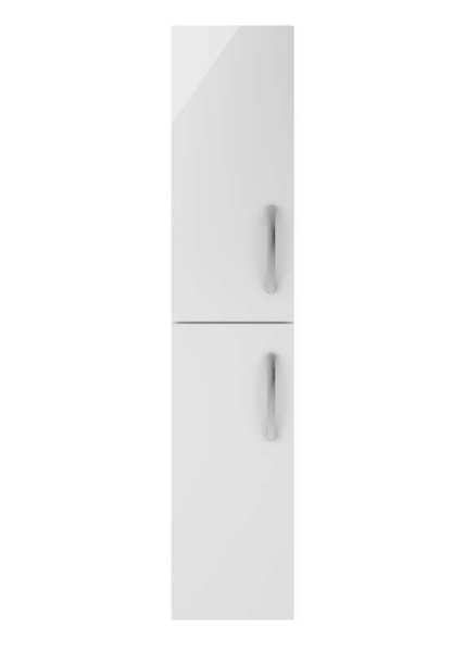 Nuie Athena Gloss White 300mm Tall Unit 2 Door MOE162