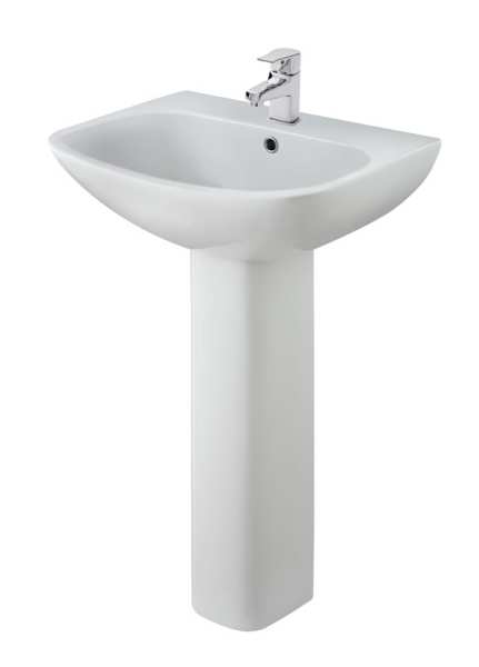 Nuie Ava 550mm Basin And Pedestal NCG400