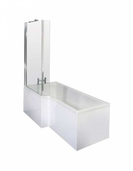 Nuie Square Left Hand Bath Set 1700mm SBATH05