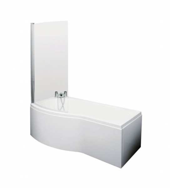 Nuie B Shaped Left Hand Bath Set 1500mm SBATH20