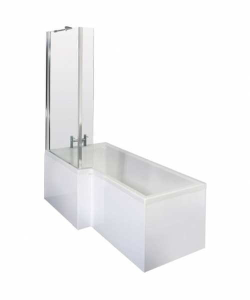 Nuie Square Left Hand Bath Set 1500mm SBATH28