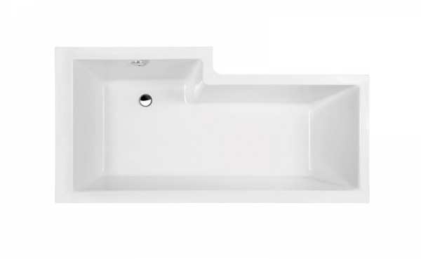 Nuie Square Right Hand Shower Bath 1700mm WBS1785R