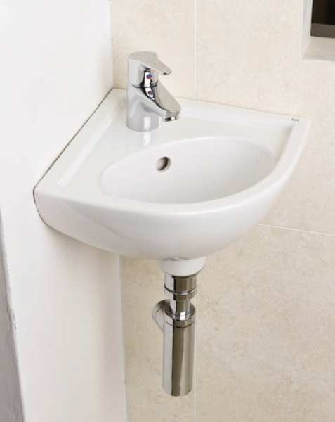 RAK Compact 2 TAP HOLE Corner Basin 315 x 315 CO2701AWHA