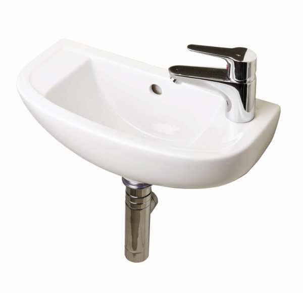 RAK Compact Slimline 1 Tap Hole Basin Right Hand 450 x 215 CO2401AWHA