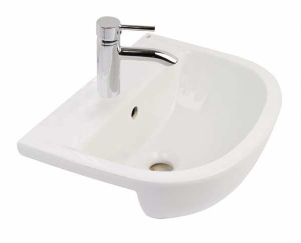 RAK Compact 1 Tap Hole Semi Recessed Basin 550 x 415 CO0901AWHA