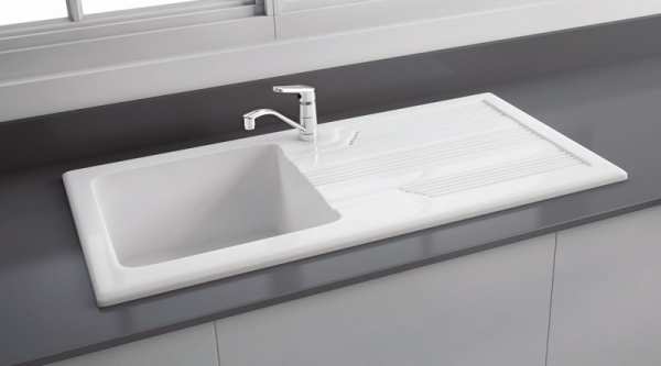 RAK Gourmet Single Bowl Sink 1010 x 510 OC176AWHA