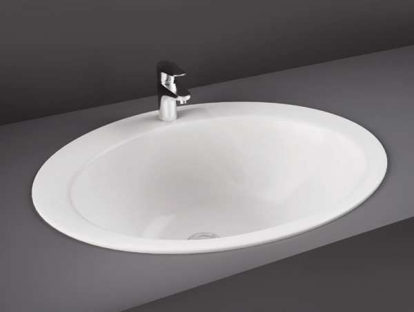 RAK Jessica Over Counter 2 Tap Hole Washbasin 530 x 435 OC73NCHAWHA