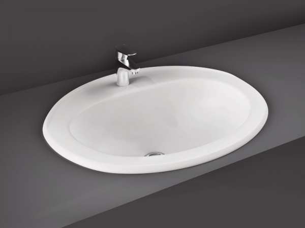 RAK Mira Over Counter 2 Tap Hole Washbasin 560 x 475 OC76NCHAWHA