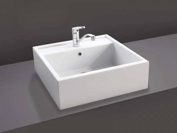 RAK Nova Countertop No Tap Hole Washbasin 460 x 460 OC116NTAWHA