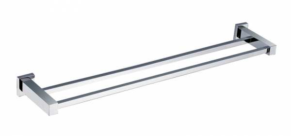 RAK Cubis 600 Chrome Double Towel Bar RAKCUB9912