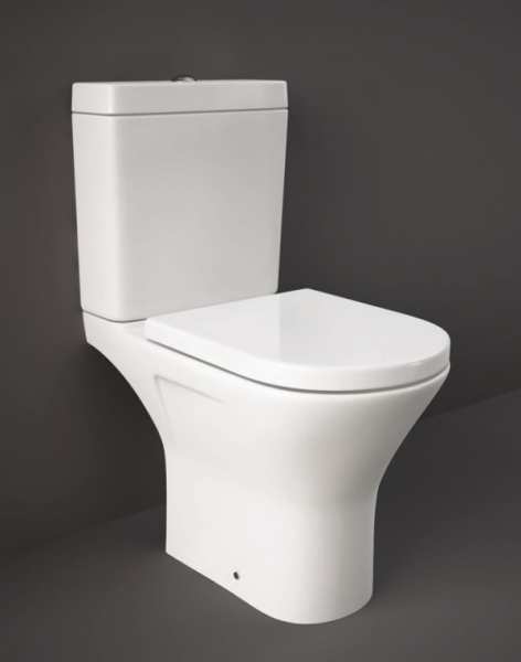 RAK Resort Mini Close Coupled Full Access WC inc. Soft Close Toilet Seat 360 x 600