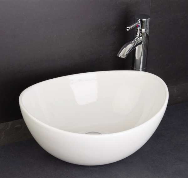 RAK Shell Countertop Washbasin 395 x 325 OC161AWHA