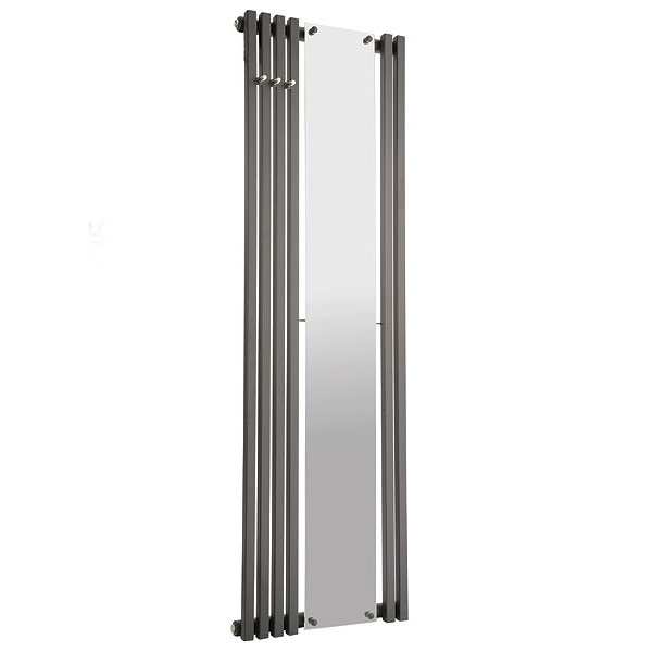 Radox Image 1500 x 535 BLACK Offset Mirror Designer Radiator