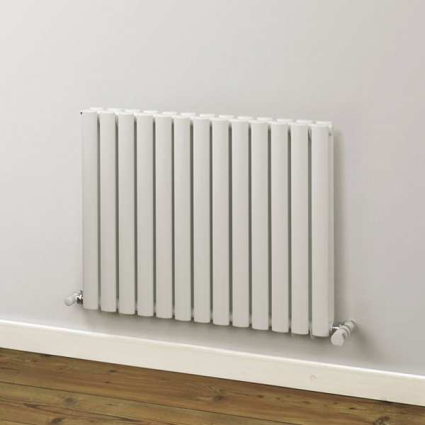 Rads 2 Rails Finsbury Double Panel WHITE Horizontal Radiator 600mm x 960mm