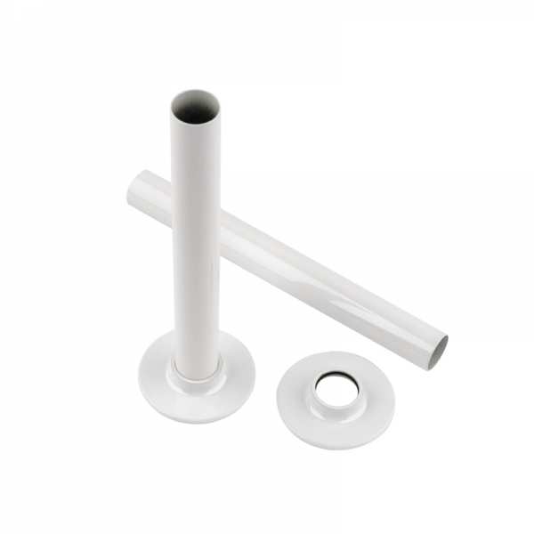 Rads 2 Rails White Pipe Sleeve with Bezels