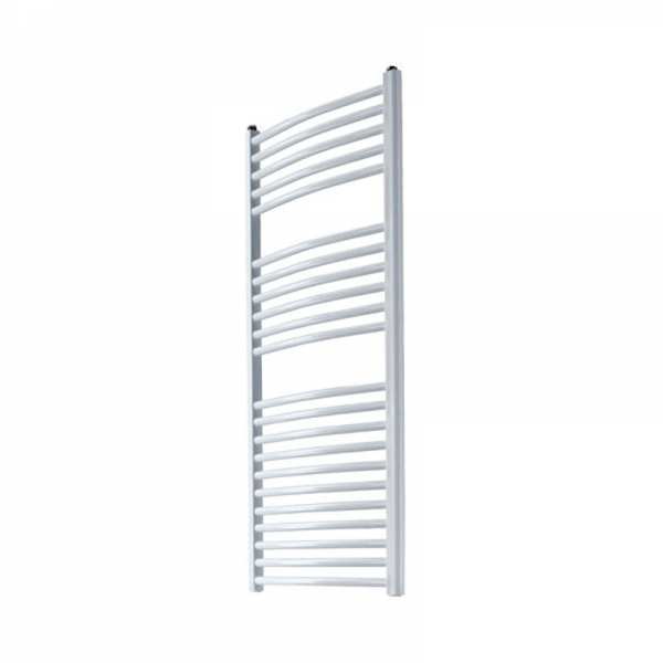 Reina Diva Central Heating White Flat Ladder Towel Rail 800mm High x 600mm Wide