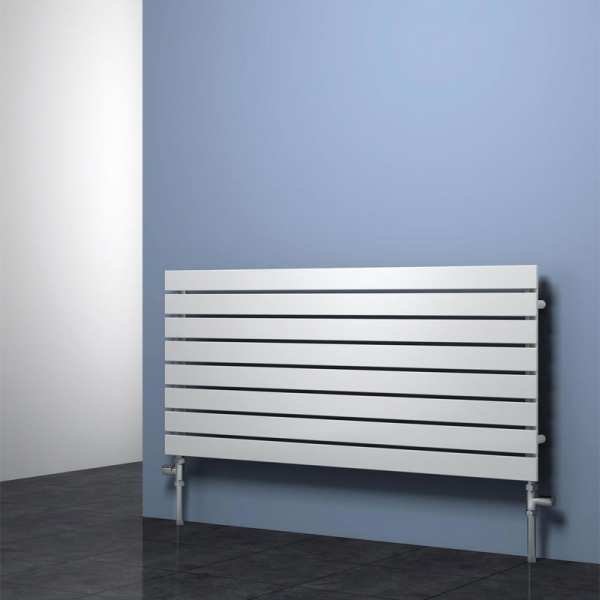 Reina Rione Single Sided White Designer Radiator 550 x 1200mm