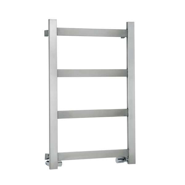 Reina Mina Brushed Stainless Steel Designer Towel Rail 750 x 480mm