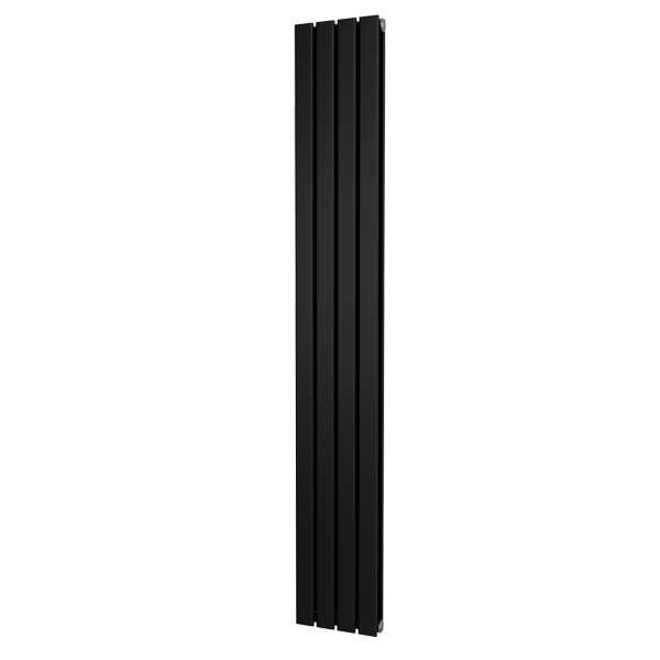 Riviera Black Plano Flat Tube Designer Radiator Double Sided 1800 x 272mm