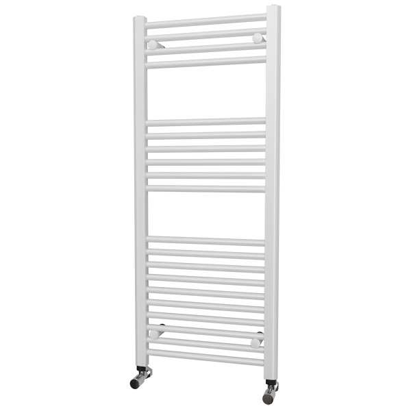 Riviera Neo STRAIGHT White Towel Radiator 1200 x 500 DRWTR12500S