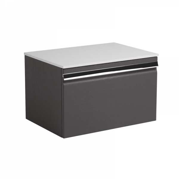 Roper Rhodes Pursuit 600 Charcoal Elm Vanity Unit and Worktop PUR600CE SSW6042