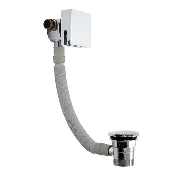 Roper Rhodes Square Smartflow Bath Filler With Push Button Waste SVACS07