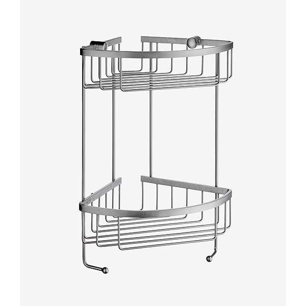 Smedbo Sideline Design Corner Soap Basket Double Brushed Chrome