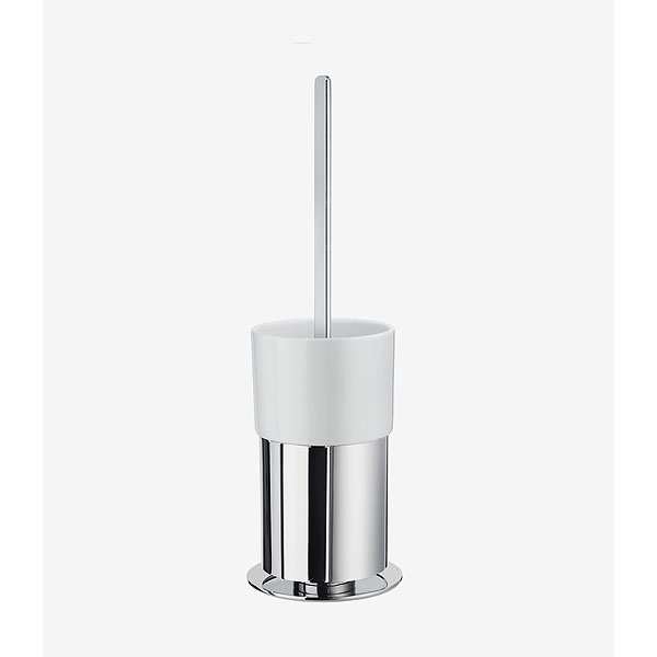 Smedbo Outline Toilet Brush & Porcelain Holder Polished Chrome FK311P