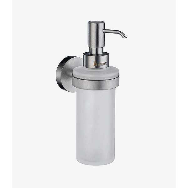 Smedbo Home Glass Soap Dispenser with Holder Brushed Chrome