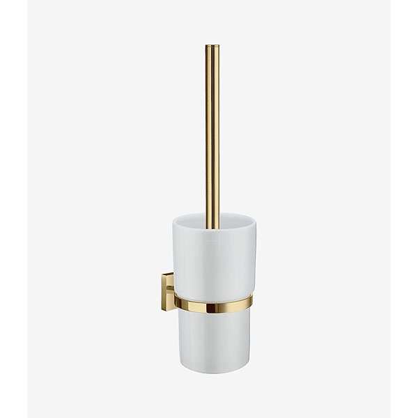 Smedbo House Toilet Brush & Holder Polished Brass RV333P